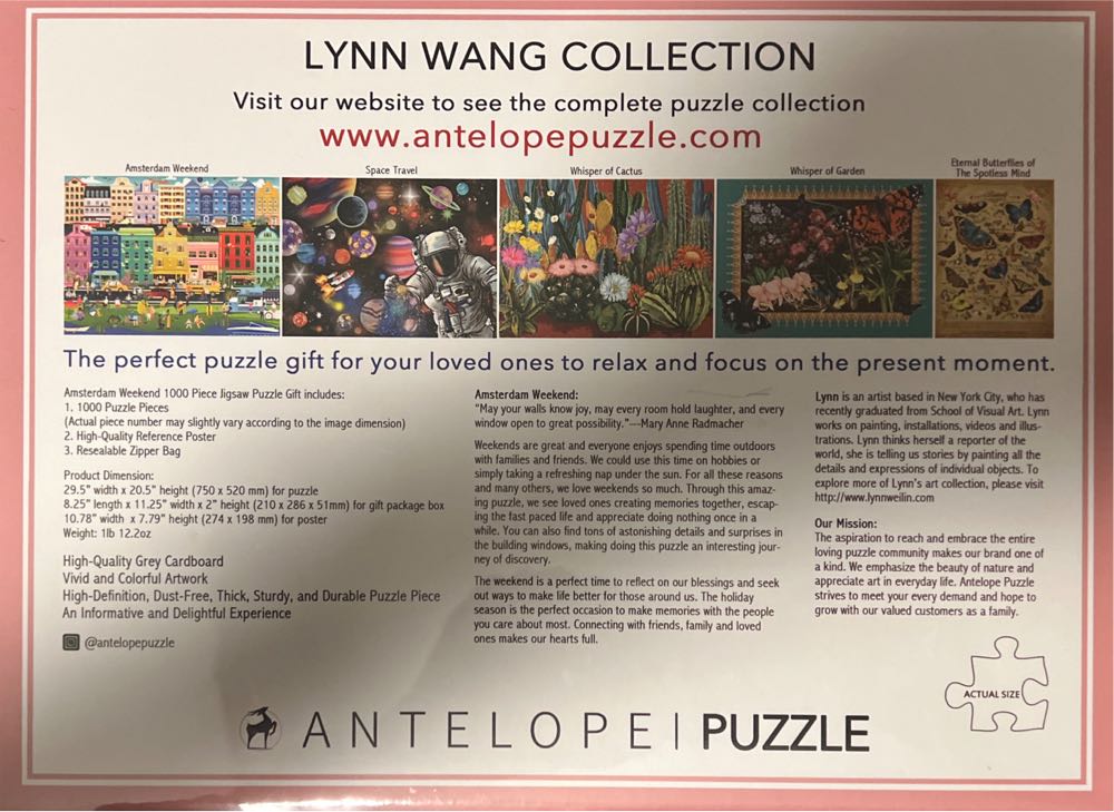 Amsterdam Weekend - Antelope puzzle collectible [Barcode 850030880000] - Main Image 2