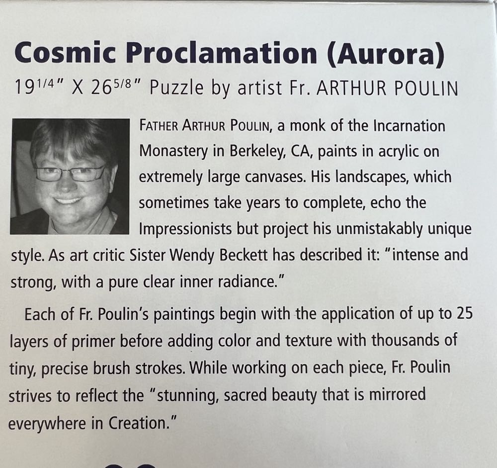 Cosmic Proclamation - Allport Editions puzzle collectible [Barcode 719495010806] - Main Image 3