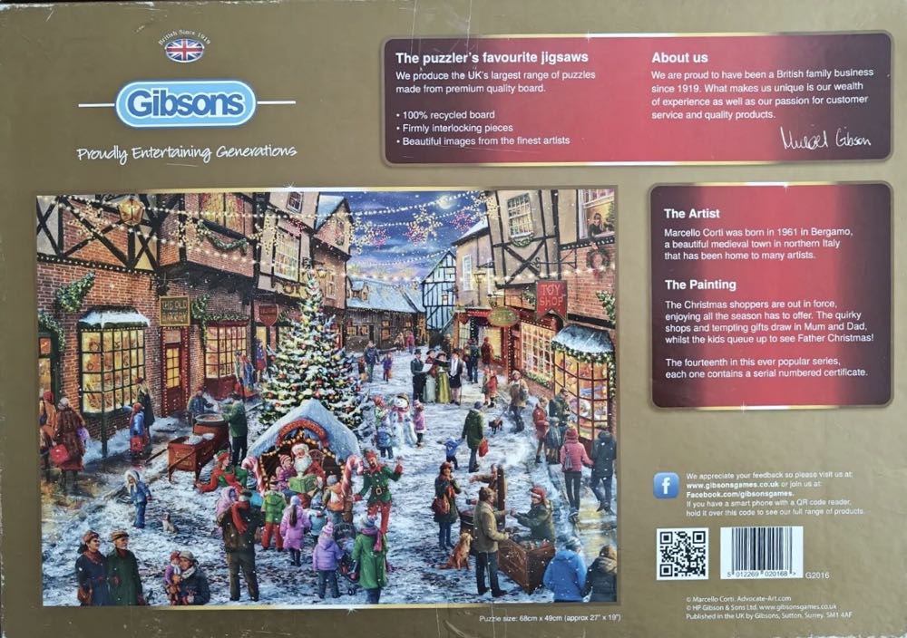 The Christmas Grotto - Gibsons puzzle collectible [Barcode 5012269020168] - Main Image 4