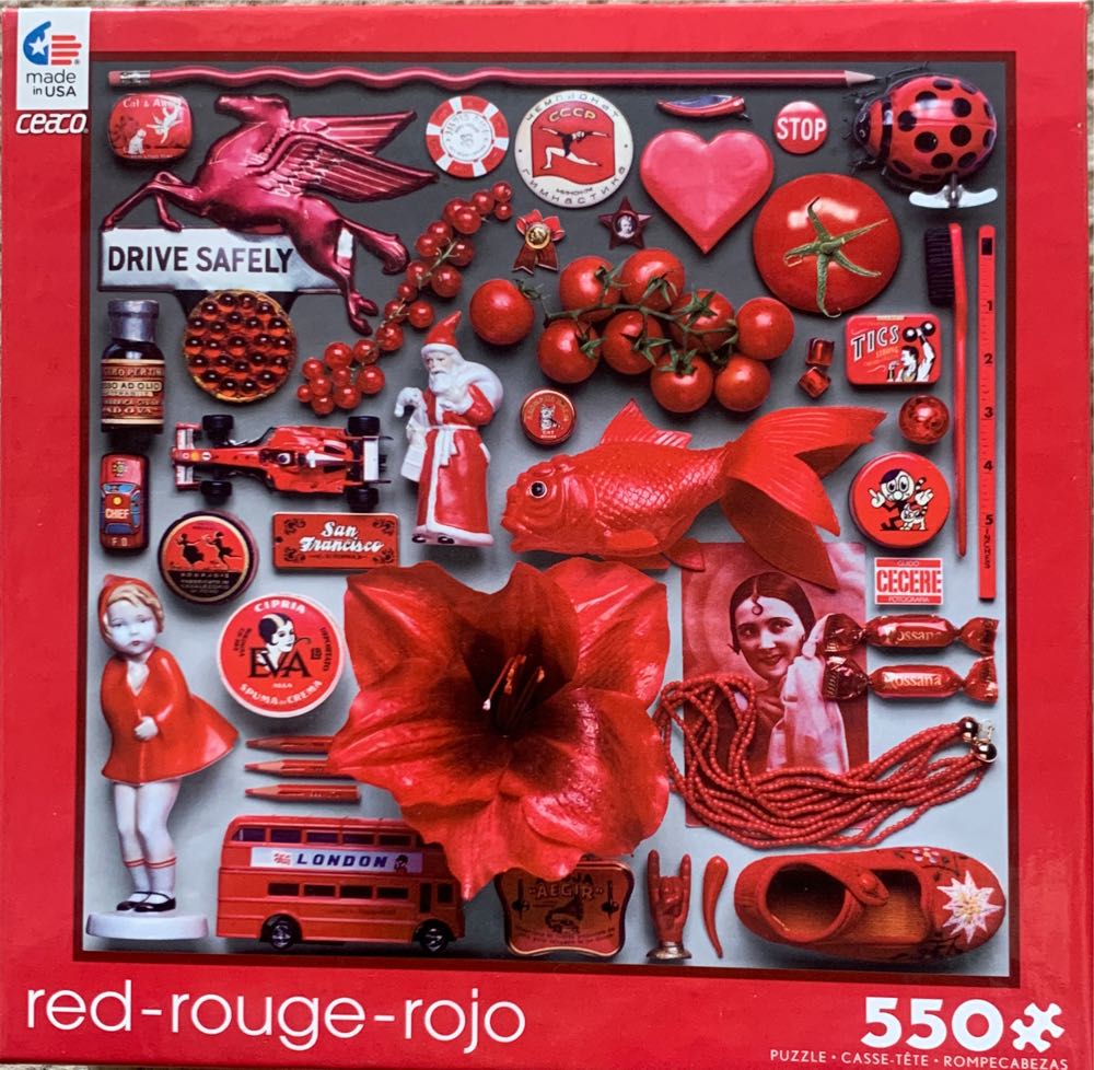 Red - Ceaco puzzle collectible [Barcode 021081230940] - Main Image 2