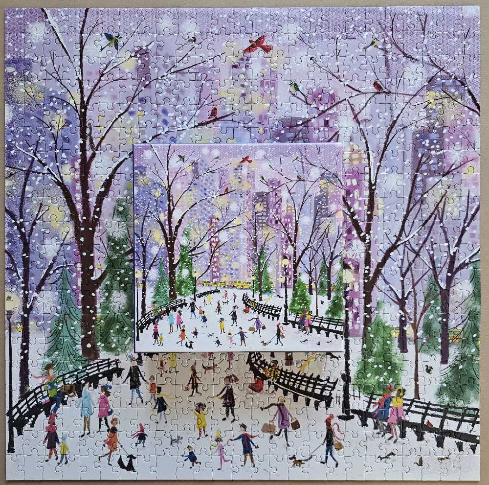 Snowy Night - Galison puzzle collectible [Barcode 9780735375970] - Main Image 2