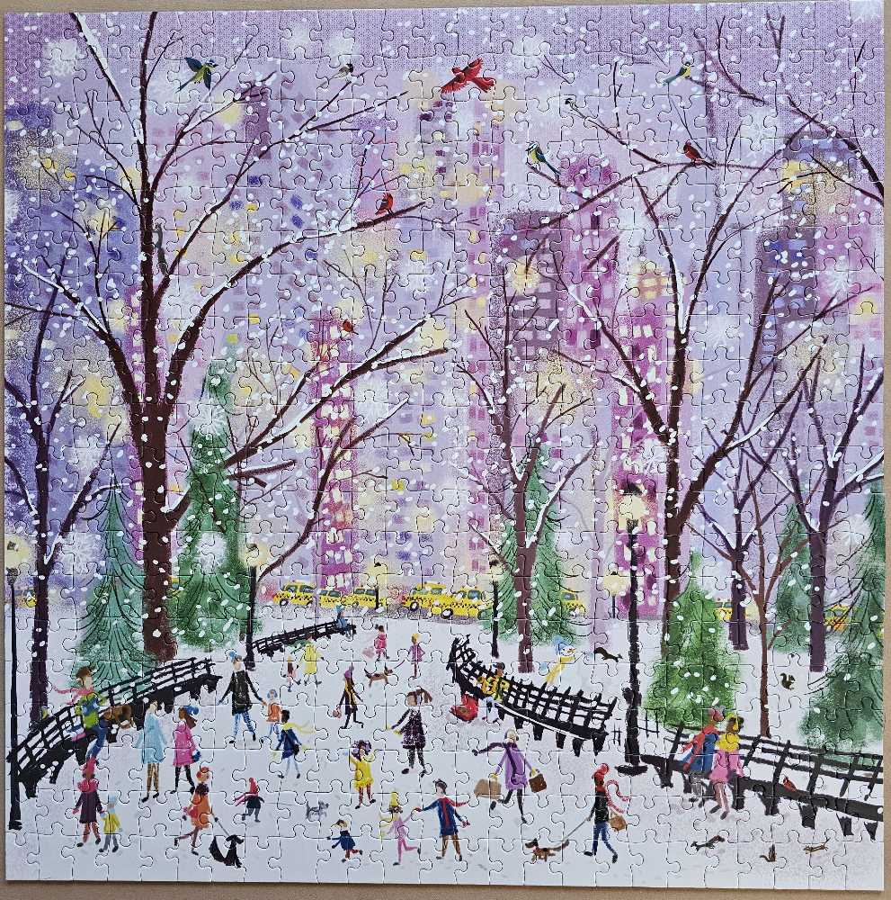Snowy Night - Galison puzzle collectible [Barcode 9780735375970] - Main Image 3