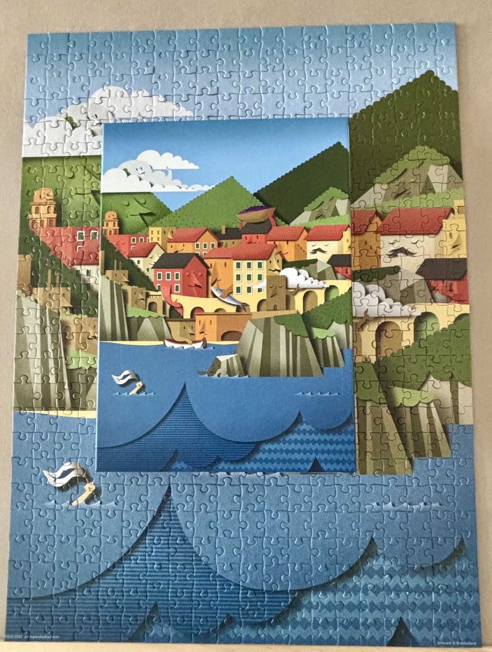 Le Cinque Terre- GONE - Genuine Fred puzzle collectible [Barcode 728987037832] - Main Image 4