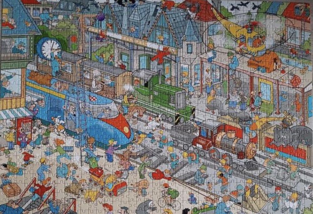 Train Station / Treinstation 🟦 - Goliath That’s life puzzle collectible [Barcode 8711808713369] - Main Image 3