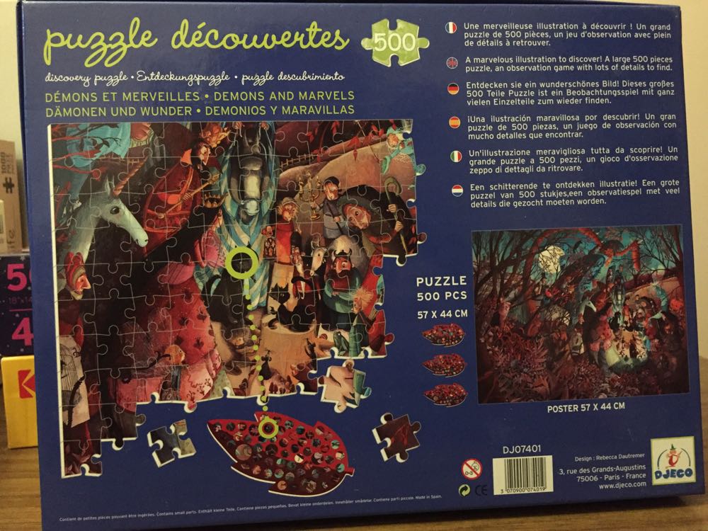 Demons And Marvels - DJECO 🇫🇷 puzzle collectible [Barcode 3070900074019] - Main Image 2
