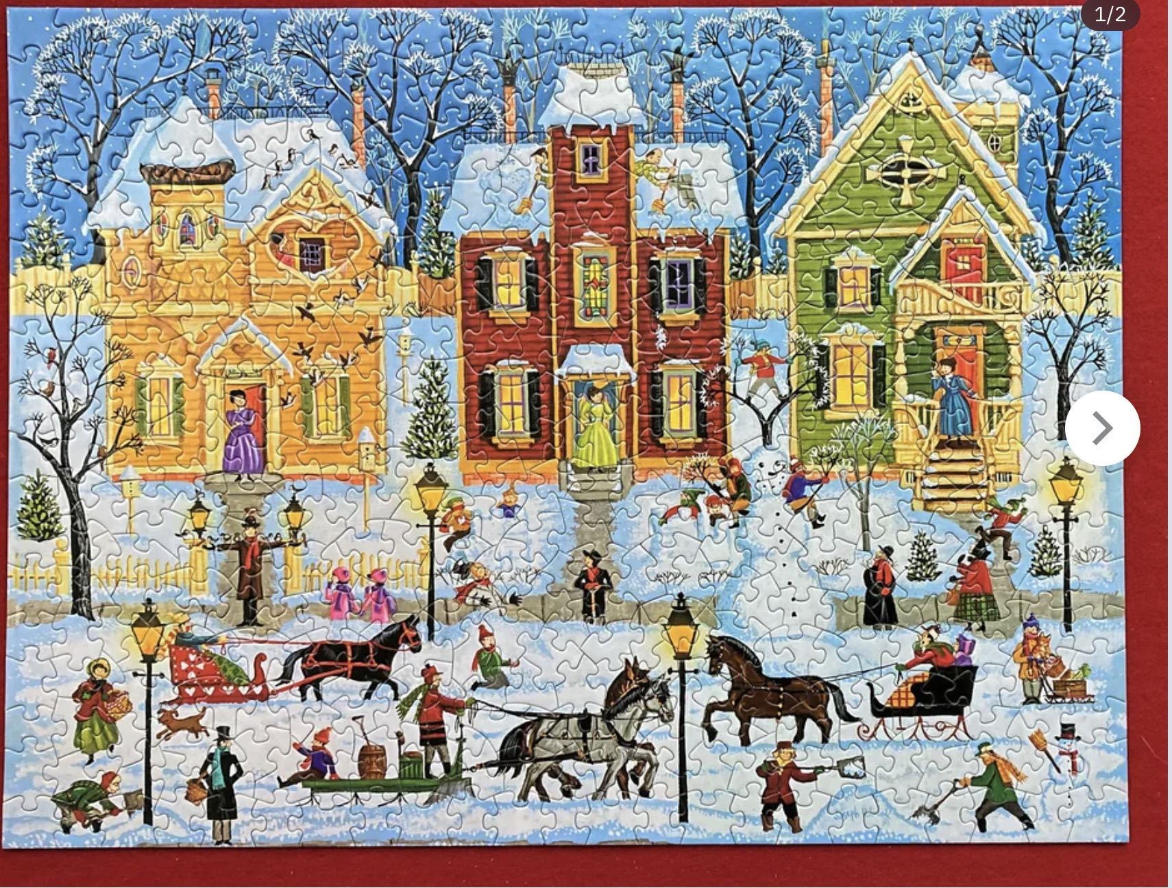 After The Snow Has Fallen - Bits & Pieces puzzle collectible [Barcode 192949055057] - Main Image 2