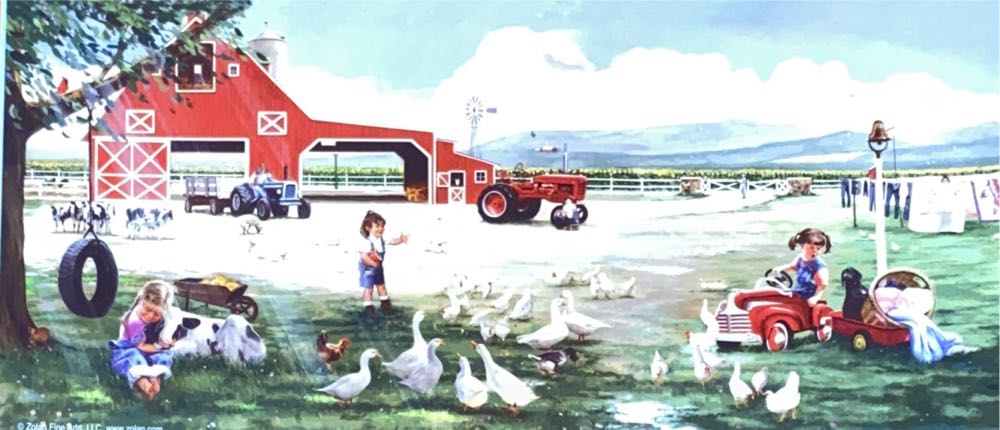 Country Chores - SunsOut puzzle collectible [Barcode 796780139671] - Main Image 2