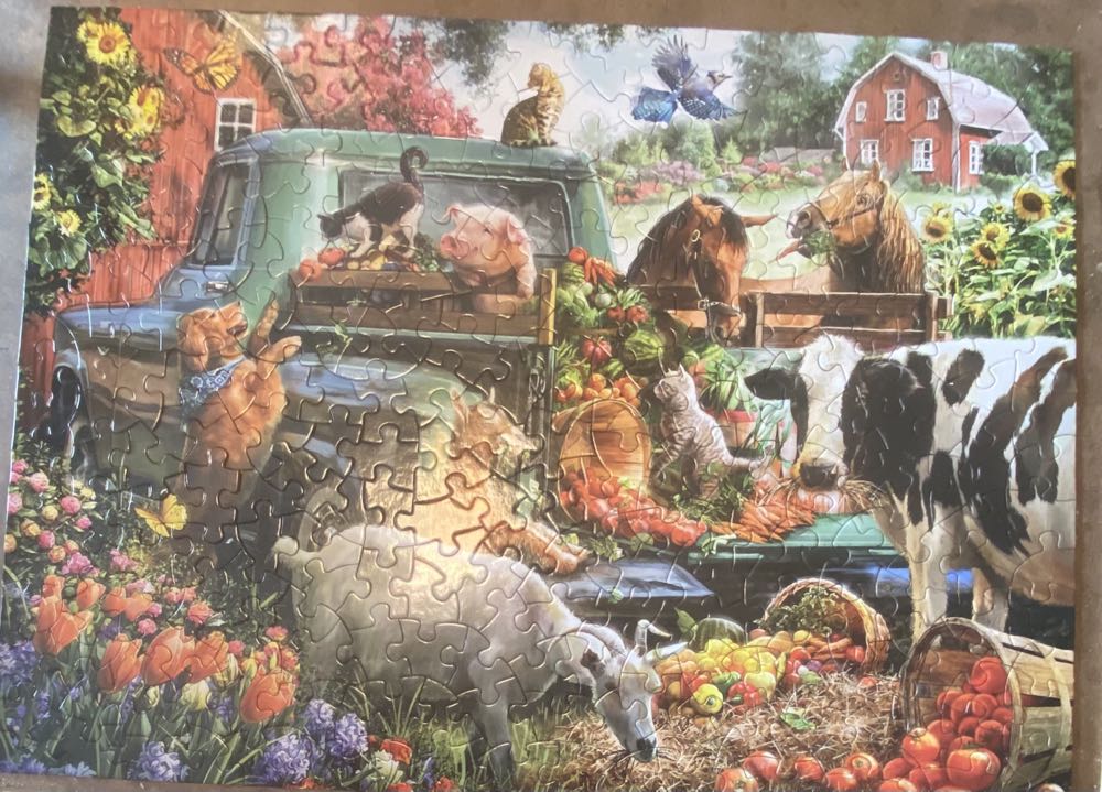 SOLD-Unloading The PickUp - Bits & Pieces puzzle collectible [Barcode 192949043184] - Main Image 3