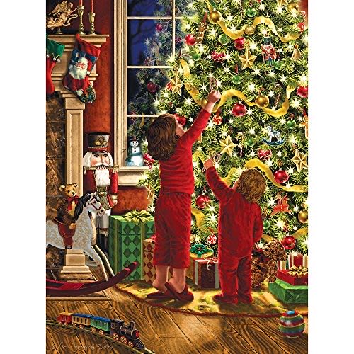 Decorating the Christmas Tree X ✓ - Bits And Pieces puzzle collectible [Barcode 192949028341] - Main Image 1