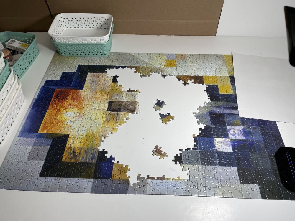 Salvador Dali. Gala Contemplating The Mediterranean Sea - Puzzles Plus, Inc 🇬🇧 puzzle collectible - Main Image 2