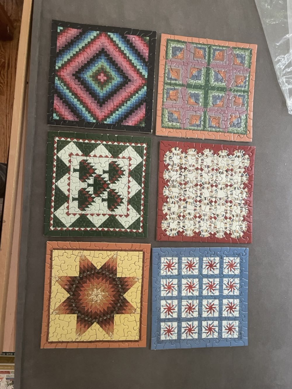 Six Great American Quilts - Springbok puzzle collectible [Barcode 070000017186] - Main Image 3