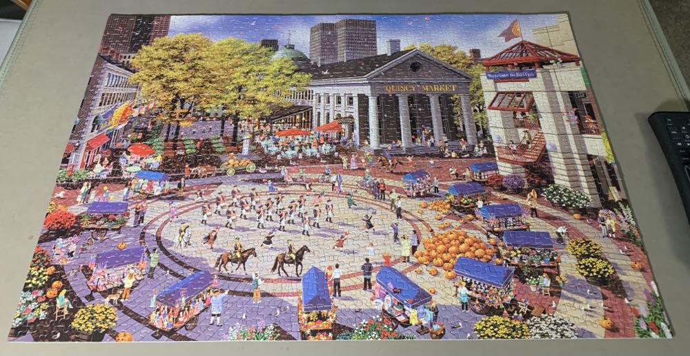 Quincy Market, Boston, Mass. - FX Schmid puzzle collectible [Barcode 099252981557] - Main Image 2