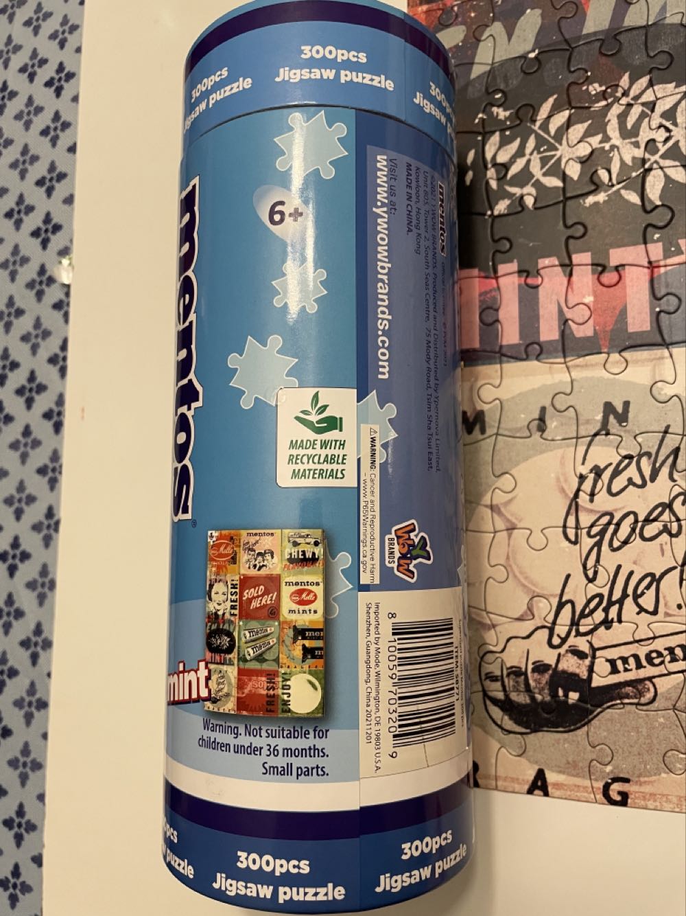 Mentos - YWOW Brands puzzle collectible [Barcode 810059703209] - Main Image 3