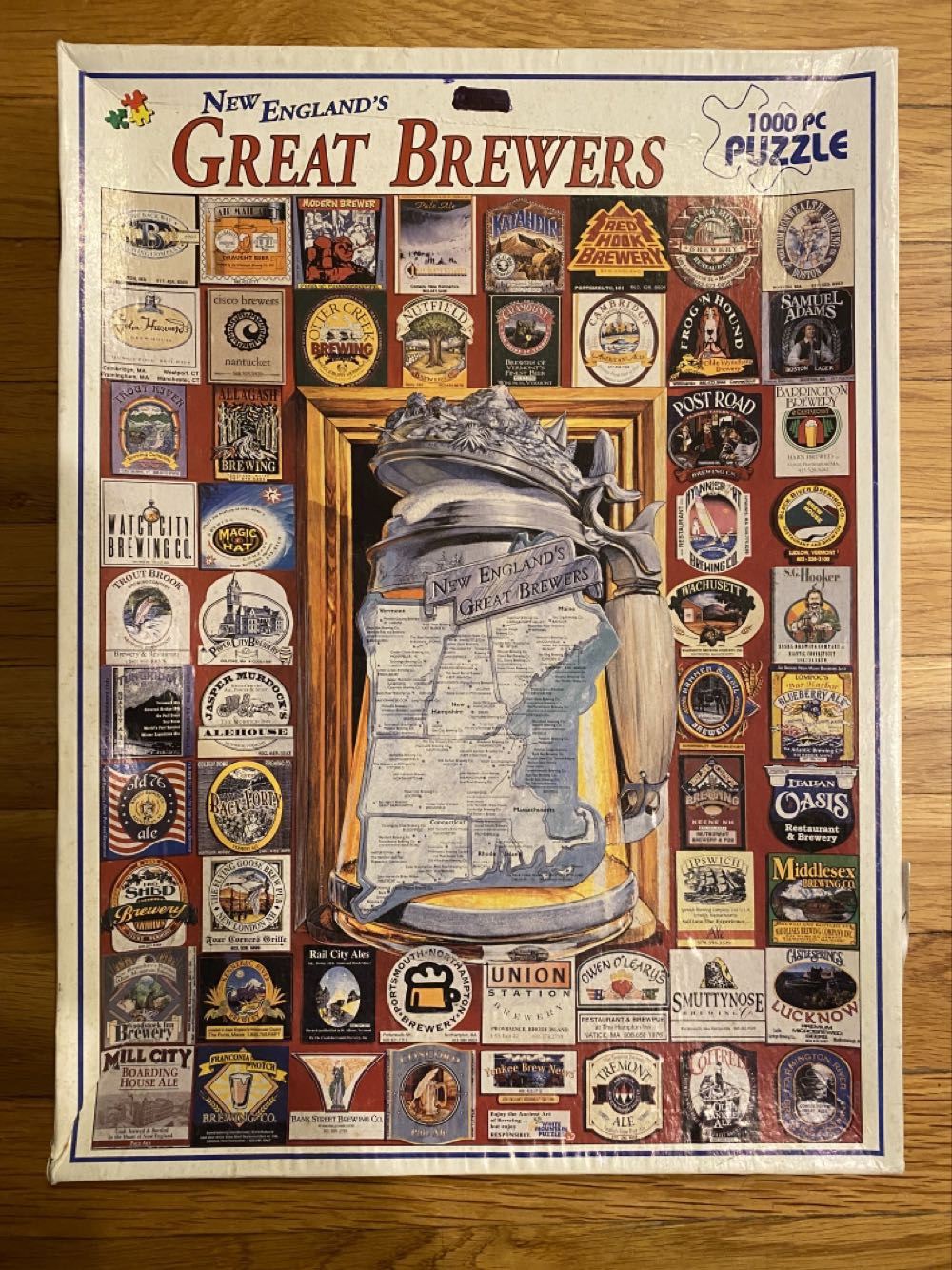 New England’s Great Brewers-TRADED - White Mountain Puzzles puzzle collectible [Barcode 724819247561] - Main Image 2