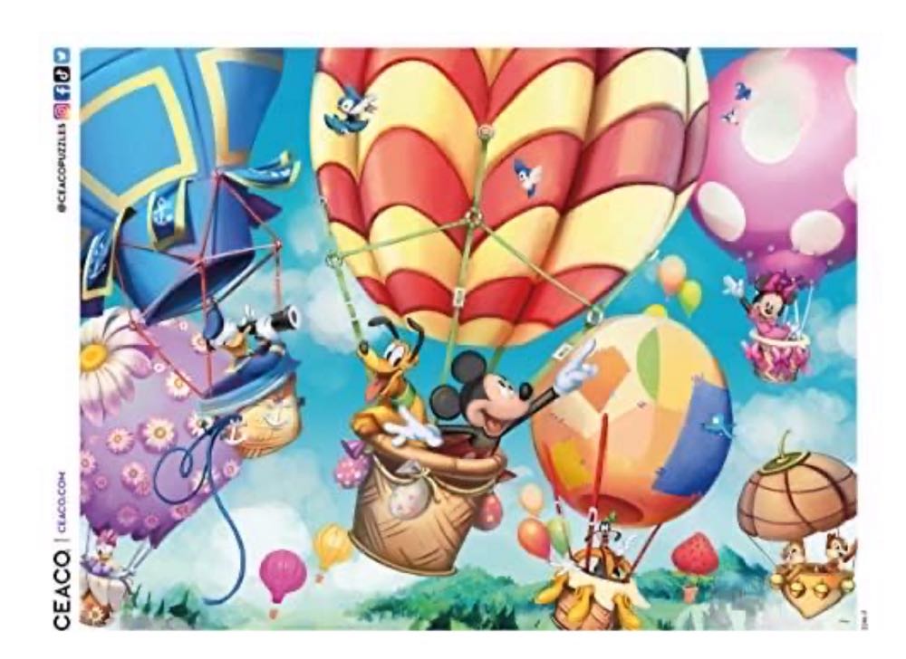 Disney - Mickey’s Air Balloon - Ceaco puzzle collectible [Barcode 021081223355] - Main Image 2