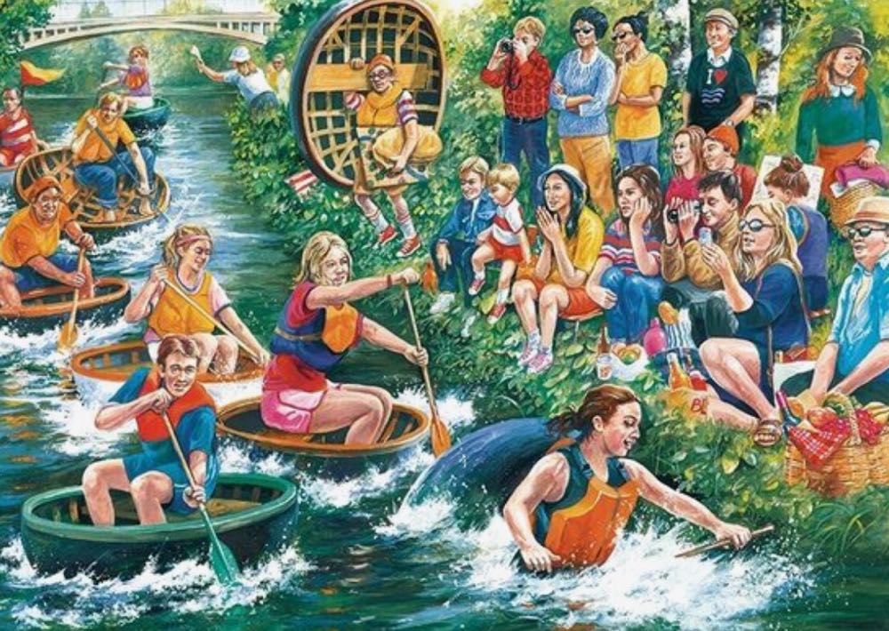 The Coracle Regatta - Falcon de luxe puzzle collectible [Barcode 8710126113387] - Main Image 2