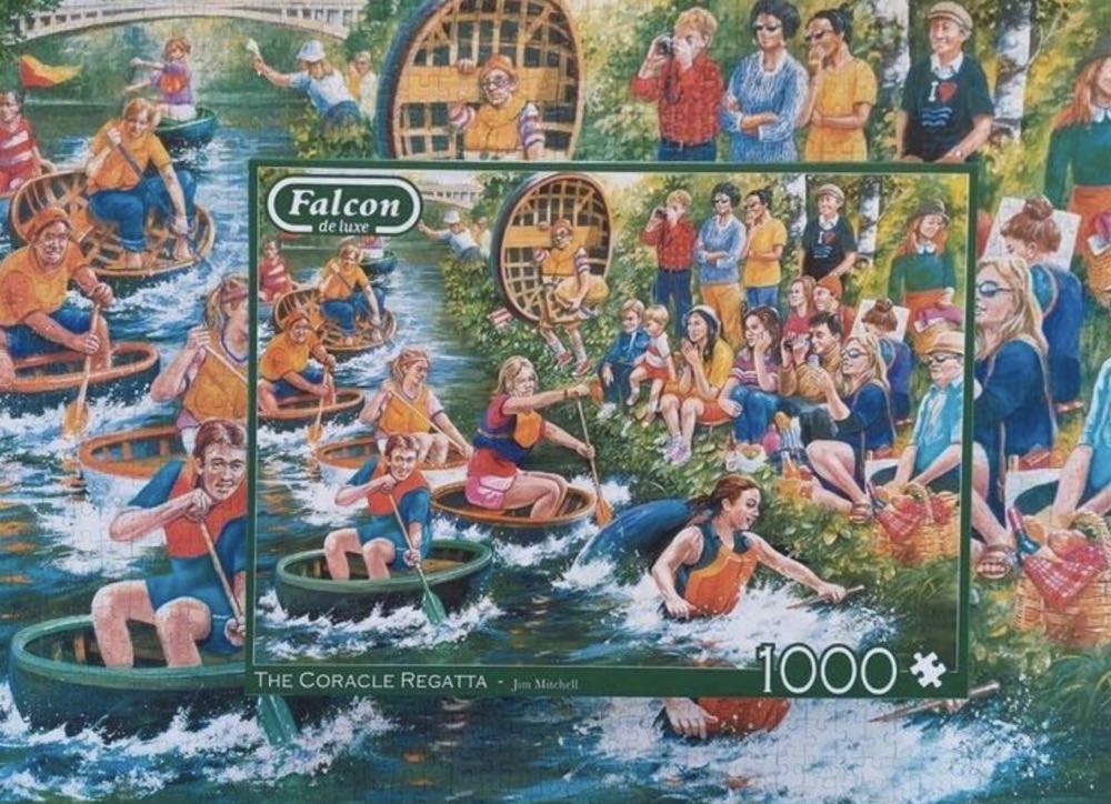 The Coracle Regatta - Falcon de luxe puzzle collectible [Barcode 8710126113387] - Main Image 4