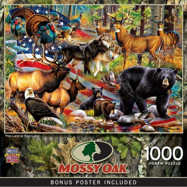 This Land Is Your Land - Masterpieces Mossy Oak puzzle collectible [Barcode 705988722974] - Main Image 2