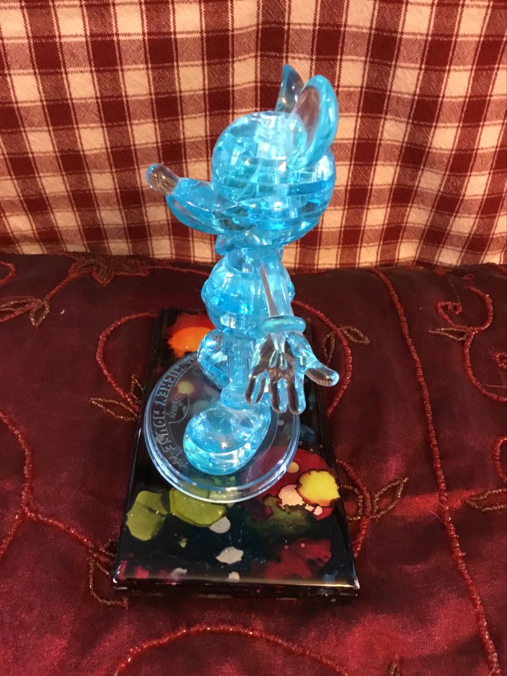 3D Crystal Puzzle Mickey Teal Blue - Bepuzzled puzzle collectible - Main Image 2
