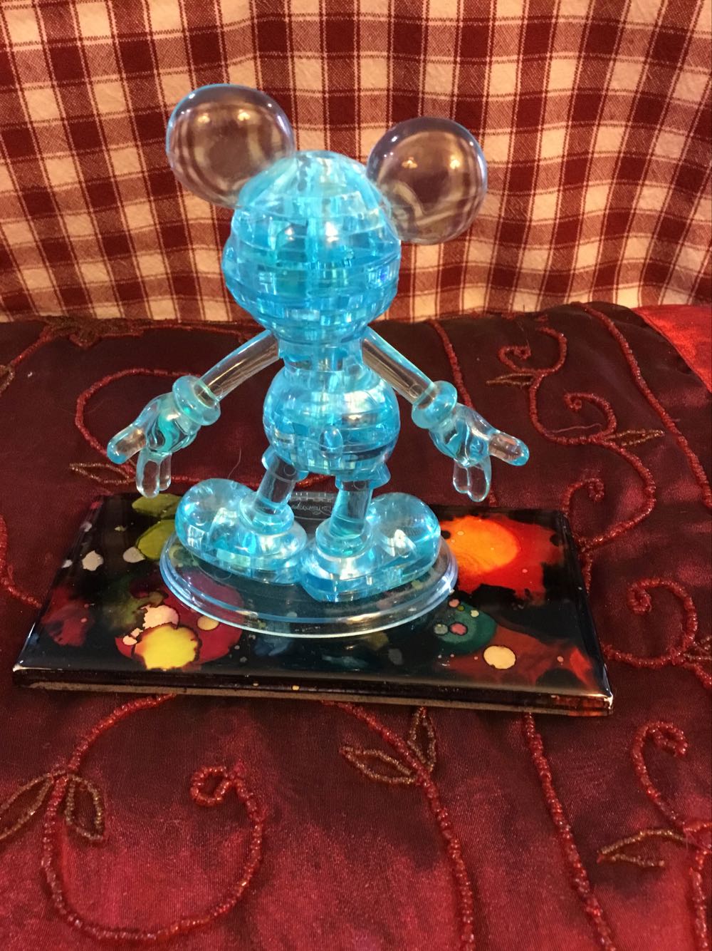 3D Crystal Puzzle Mickey Teal Blue - Bepuzzled puzzle collectible - Main Image 3