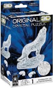 3D Crystal Puzzle Wolf - Bepuzzled puzzle collectible - Main Image 1