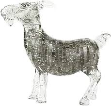 3D Crystal Puzzle Goat - Bepuzzled puzzle collectible - Main Image 1