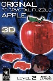 3D Crystal Puzzle Red Apple - Bepuzzled puzzle collectible - Main Image 1
