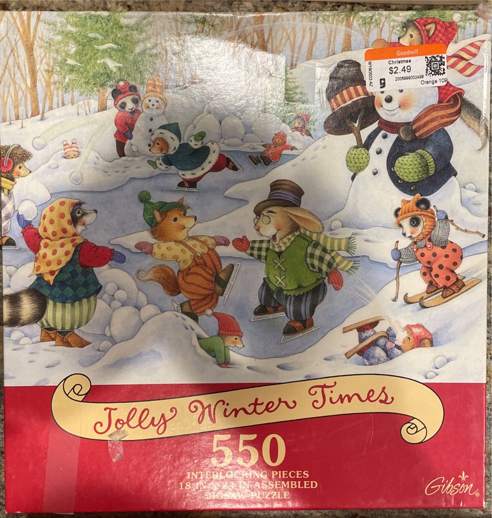 Jolly Winter Times (Retired From Circulation) - Gibson puzzle collectible [Barcode 084172102069] - Main Image 2