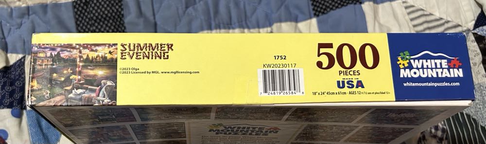 Summer Evening - White Mountain puzzle collectible [Barcode 724819265848] - Main Image 4