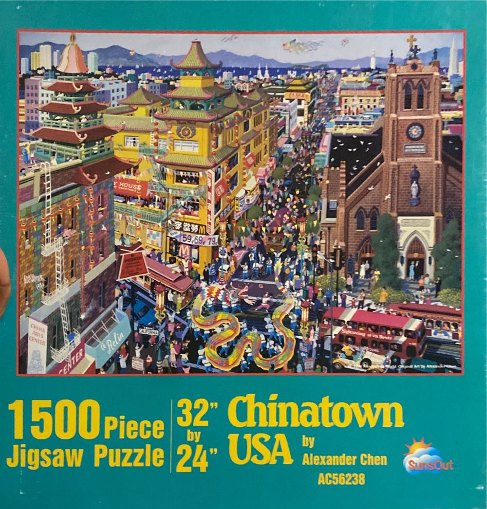 Chinatown Usa By Alexander Chen Piece Puzzle - SunsOut puzzle collectible [Barcode 796780562387] - Main Image 2