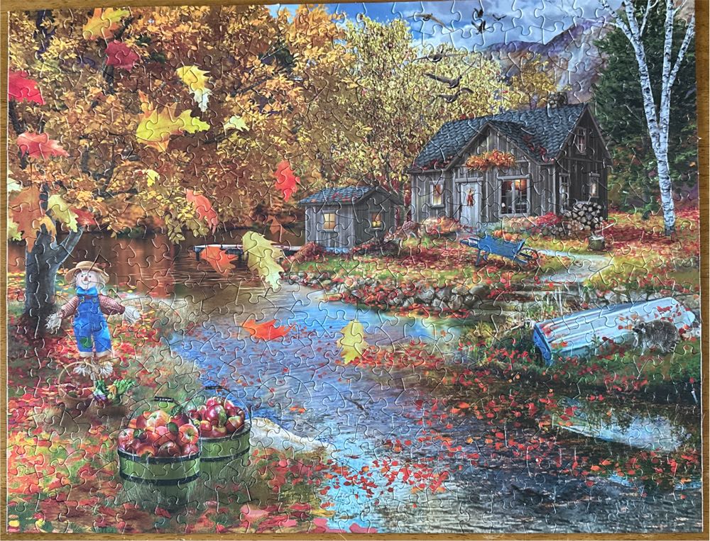Autumn Cabin - Bits & Pieces puzzle collectible [Barcode 192949051547] - Main Image 2