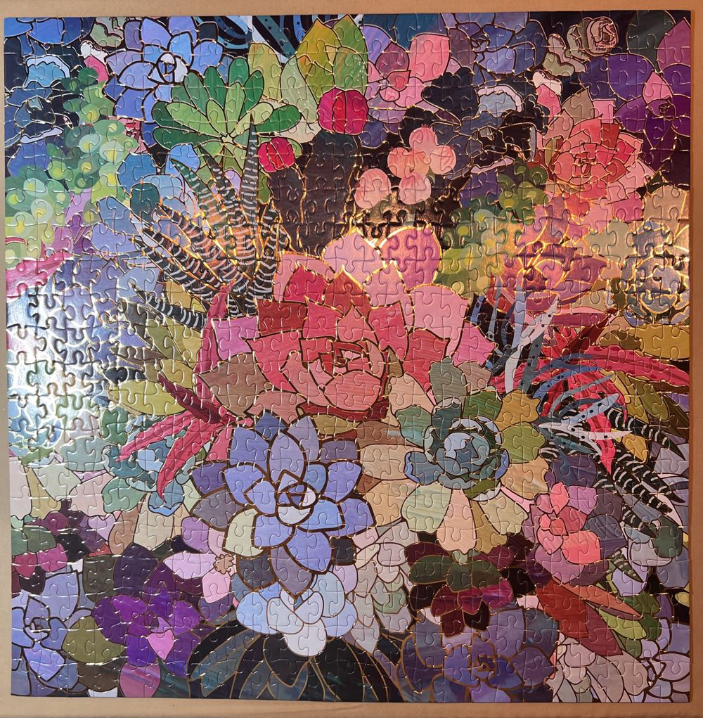 Succulent Mosaic - Galison puzzle collectible [Barcode 9780735375345] - Main Image 3