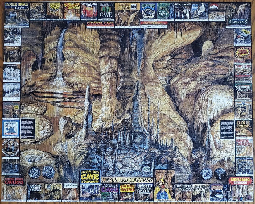 American Caves And Caverns-TRADED - White Mountain Puzzles puzzle collectible - Main Image 2
