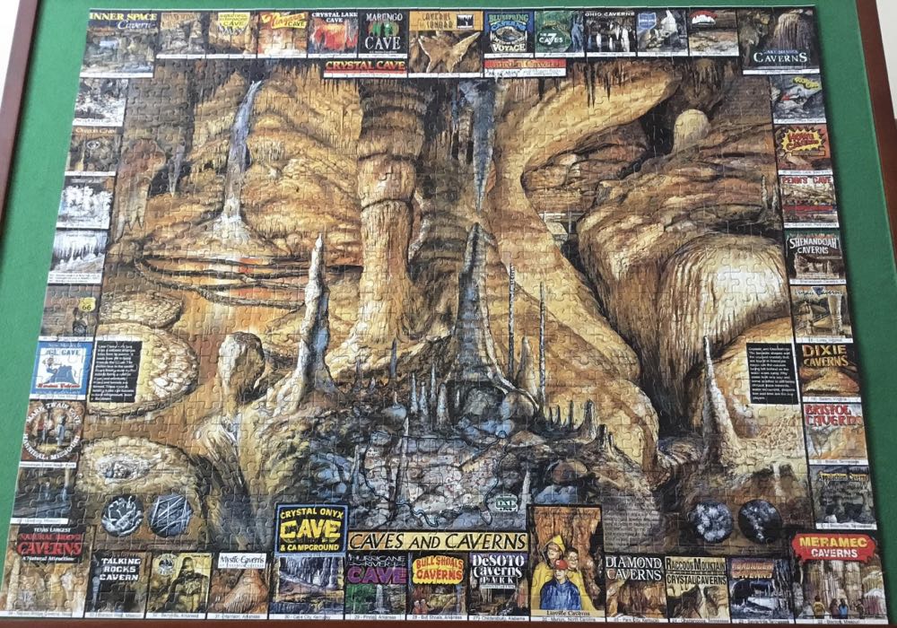 American Caves And Caverns-TRADED - White Mountain Puzzles puzzle collectible - Main Image 3