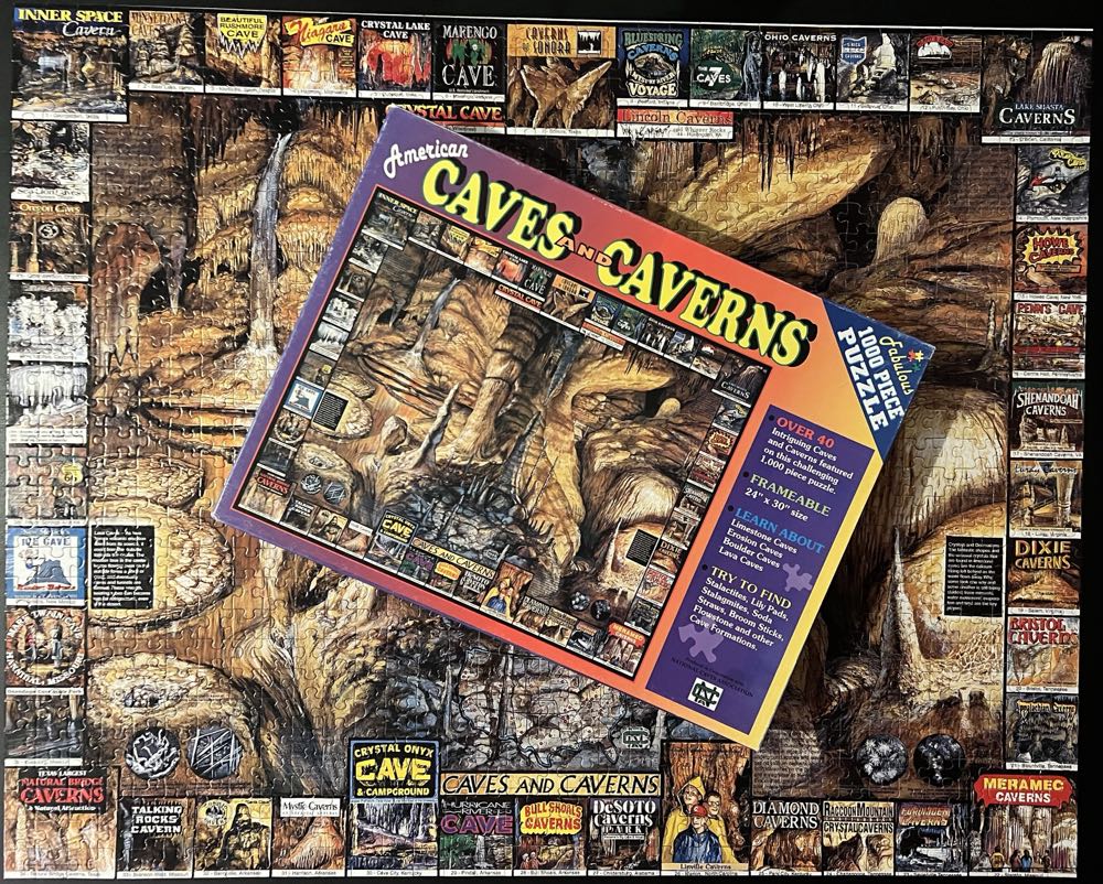 American Caves And Caverns-TRADED - White Mountain Puzzles puzzle collectible - Main Image 4