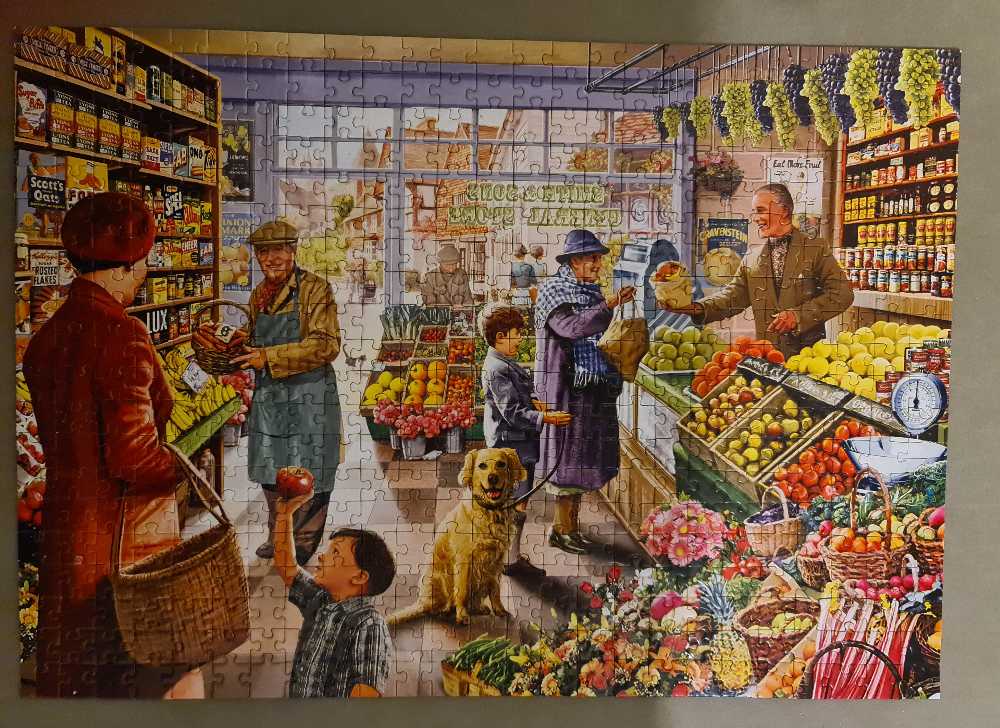 *The Greengrocer 😁 COMPLETED 15/11/2022 - Corner Piece 🇬🇧 puzzle collectible - Main Image 2