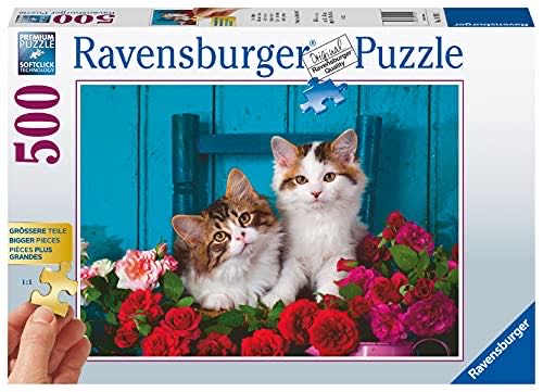 Kittens And Roses - Ravensburger puzzle collectible [Barcode 4005556169931] - Main Image 1
