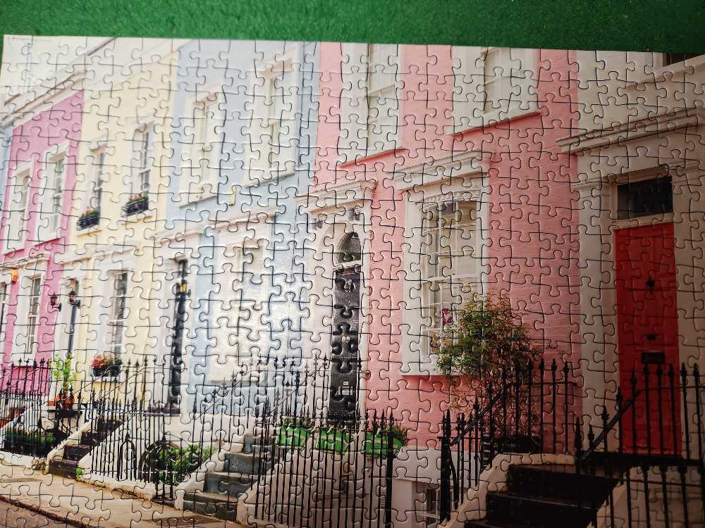 Colorful London Townhouses - Ravensburger puzzle collectible - Main Image 2