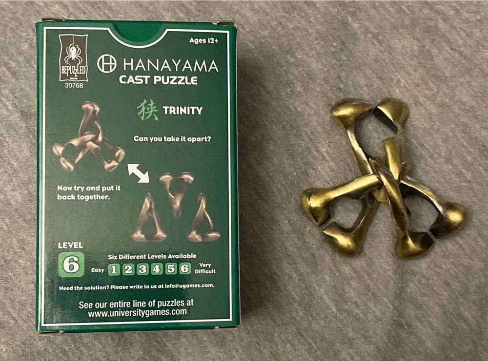 Hanayama TRINITY Lvl 6  puzzle collectible [Barcode 023332307685] - Main Image 4