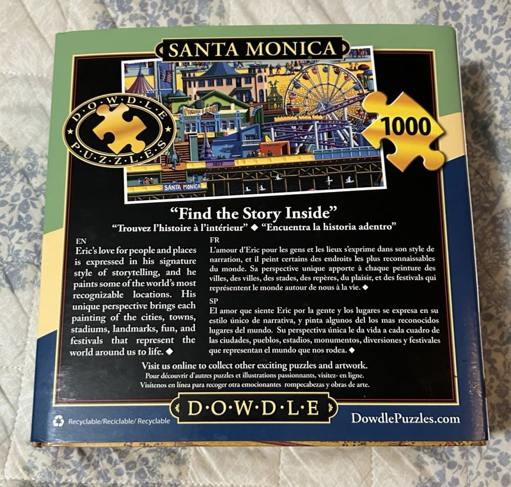 Santa Monica - Dowdle puzzle collectible [Barcode 671095400534] - Main Image 4