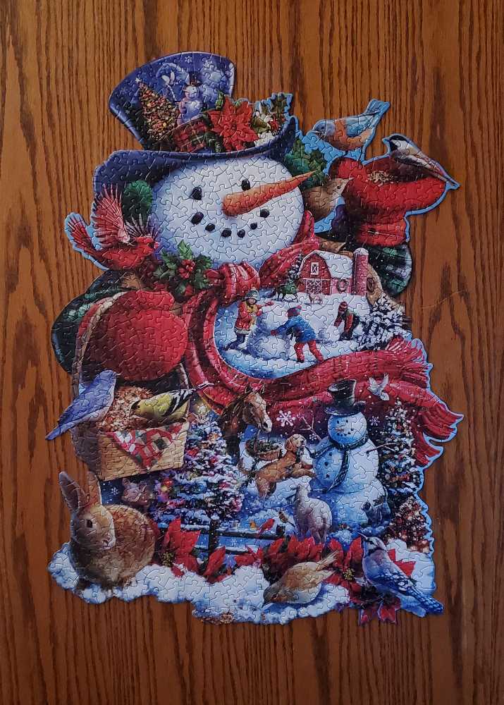 Happy Holiday Snowman - Bits & Pieces puzzle collectible - Main Image 2