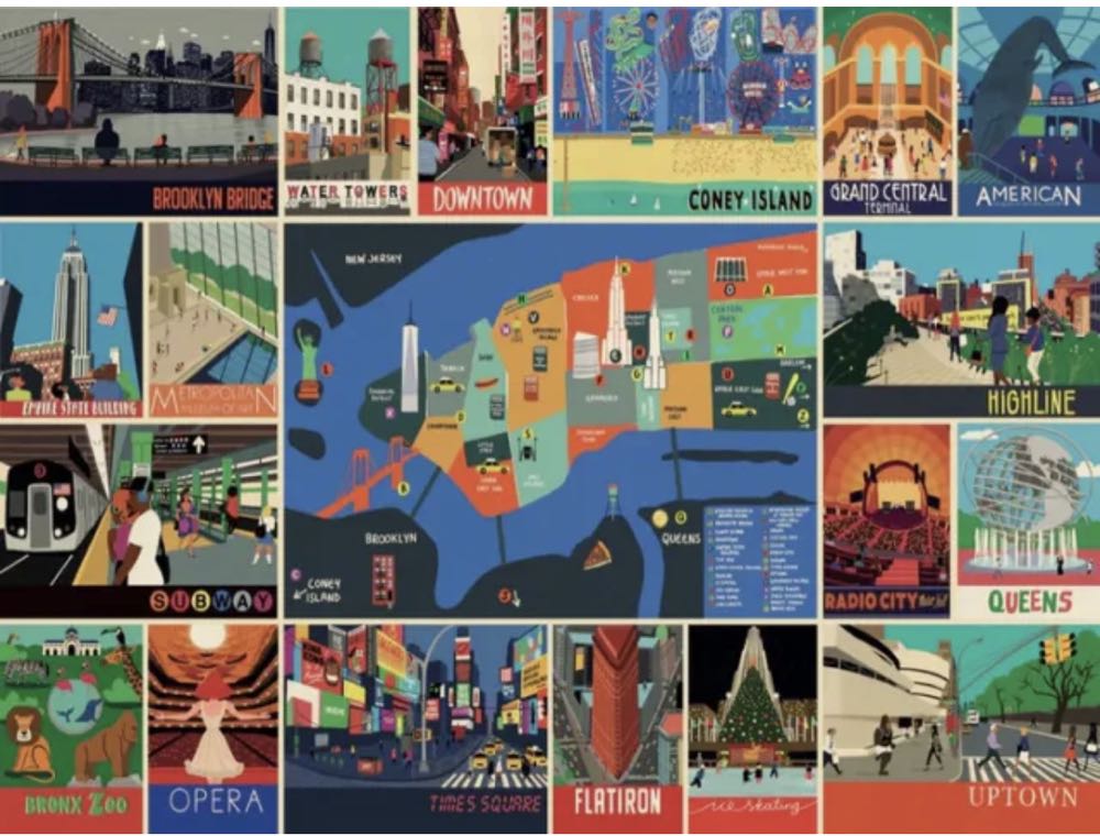 New York - New York Puzzle Company puzzle collectible [Barcode 819844015398] - Main Image 2