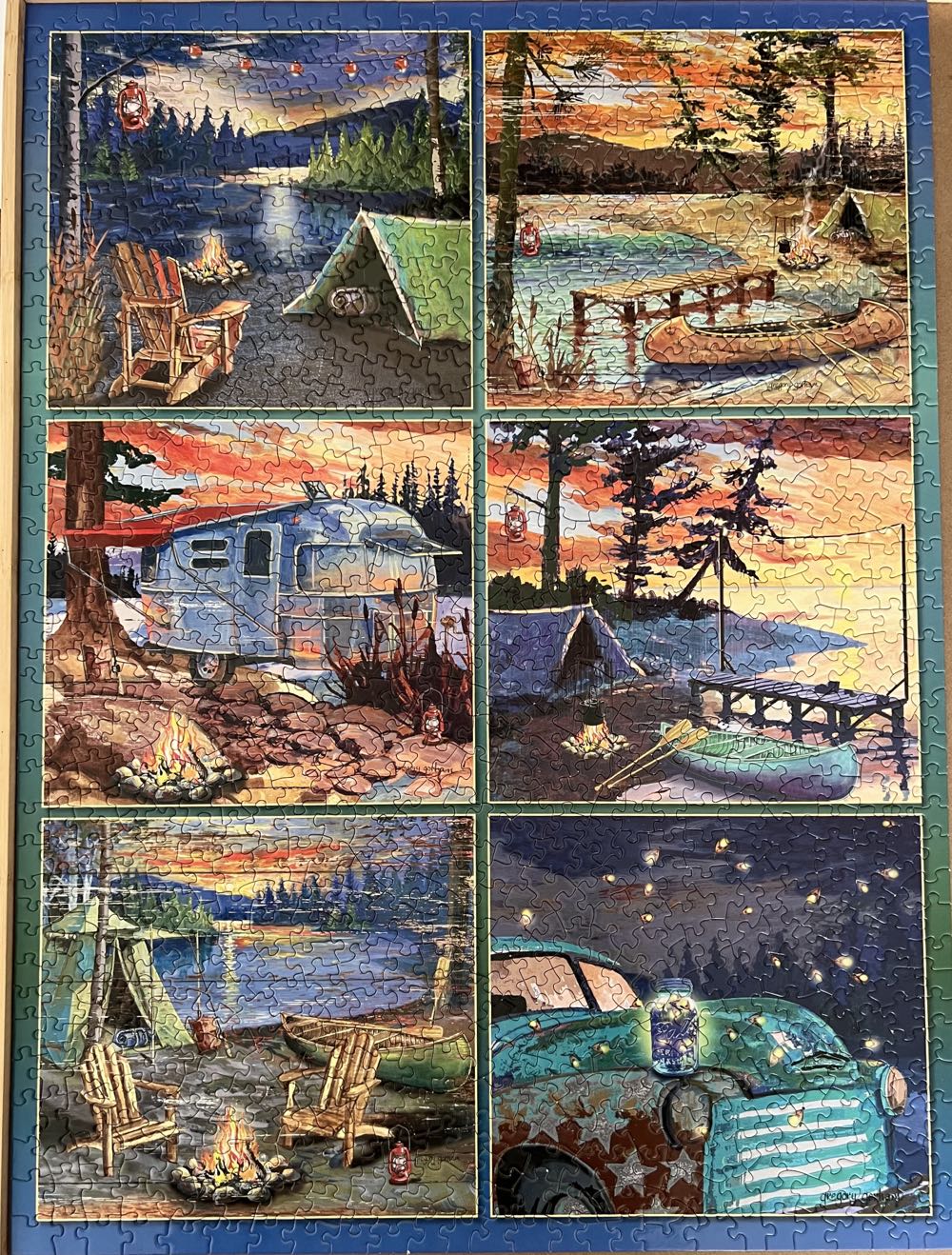 Camping Fun Quilt - Bits And Pieces puzzle collectible [Barcode 704812110123] - Main Image 2