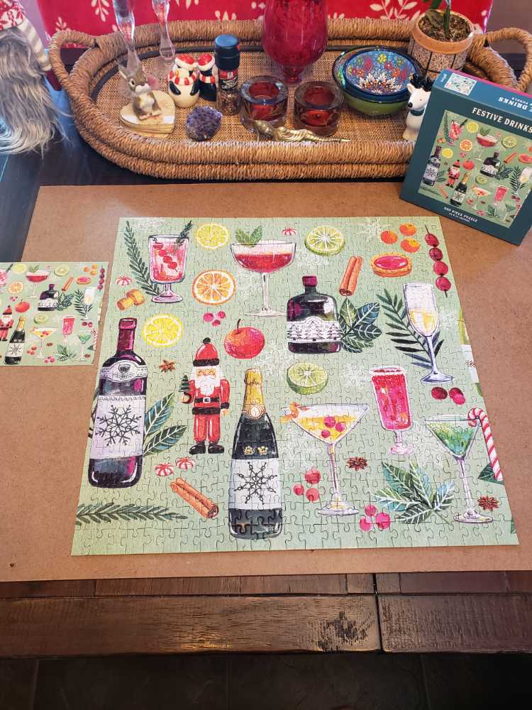 Festive Drinks - Galison puzzle collectible [Barcode 55749271000799] - Main Image 2