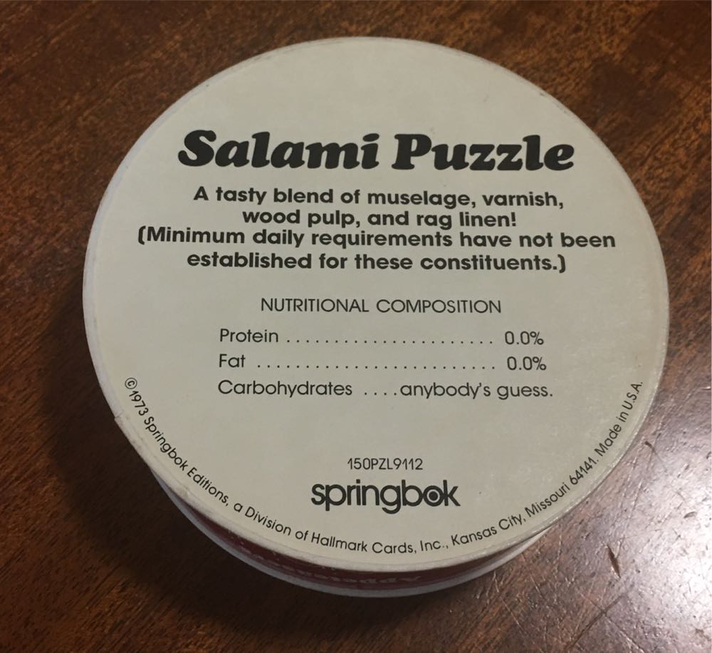 Salami - Mini Round - Springbok puzzle collectible - Main Image 2