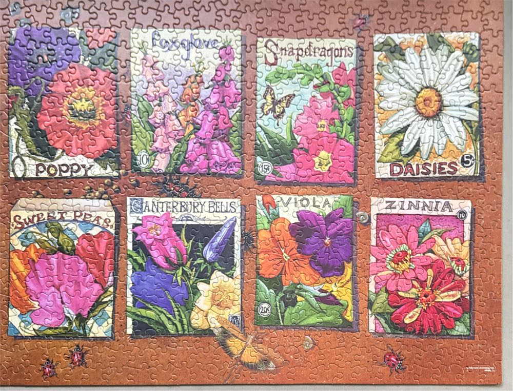 Flower Seeds - Hallmark puzzle collectible [Barcode 076930494660] - Main Image 2