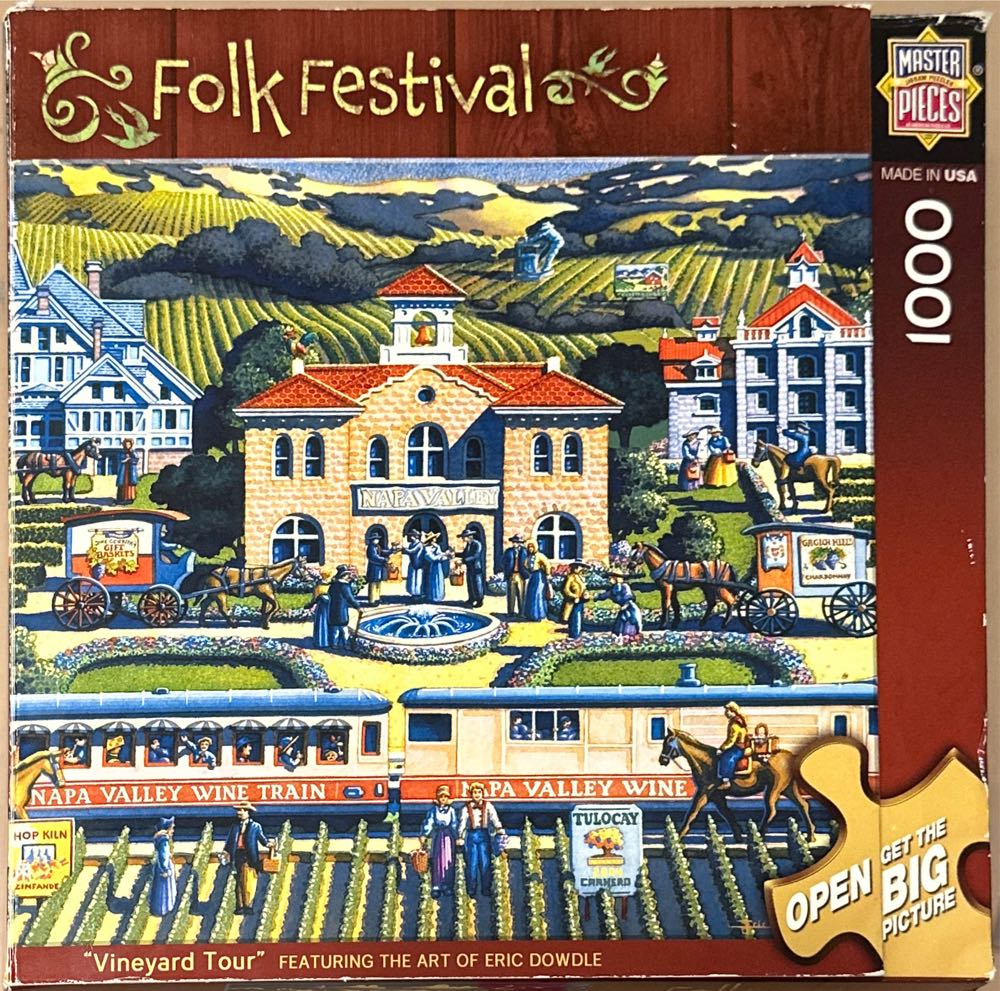 Folk Festival Vineyard Tour - Master Pieces puzzle collectible [Barcode 705988709067] - Main Image 2