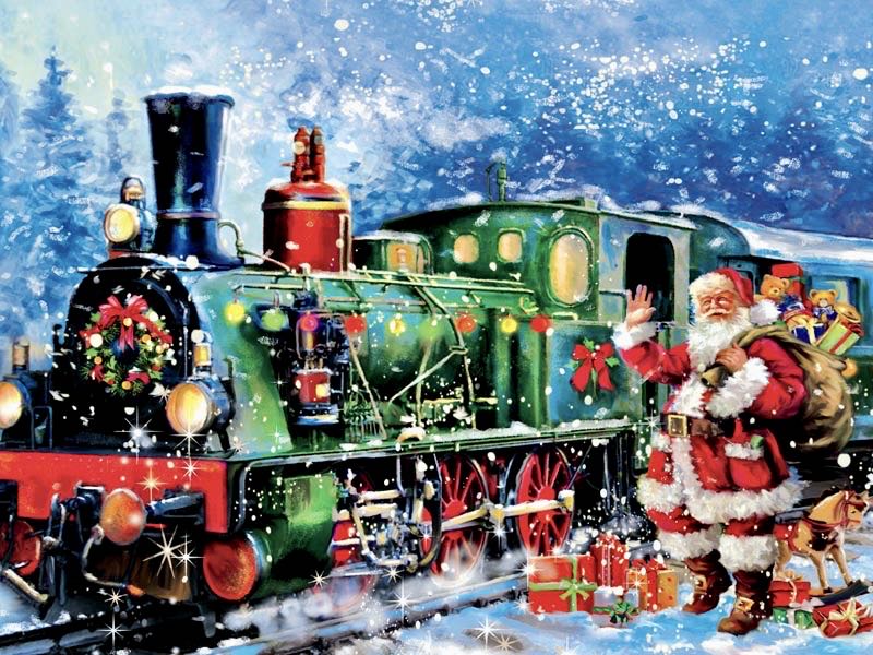 Santa Express - Ceaco puzzle collectible [Barcode 021081230735] - Main Image 2