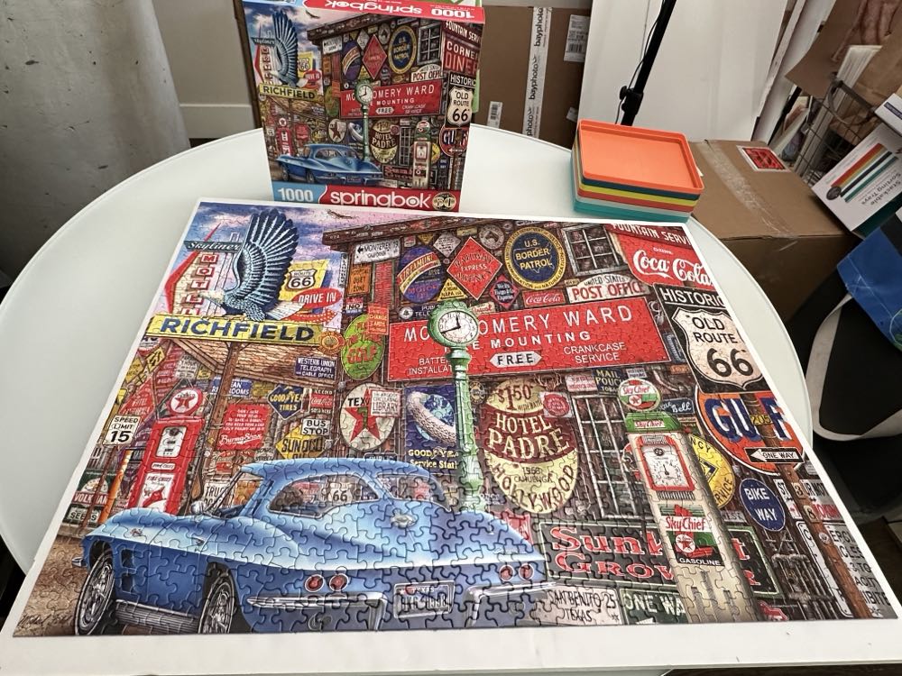 Route 66 - Springbok puzzle collectible [Barcode 091683110988] - Main Image 3