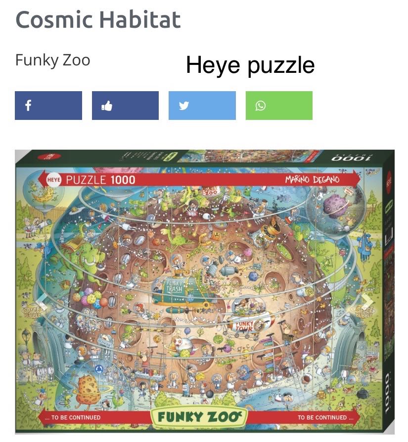 Heye - Funky Zoo: Cosmic Habitat - HEYE puzzle collectible - Main Image 2